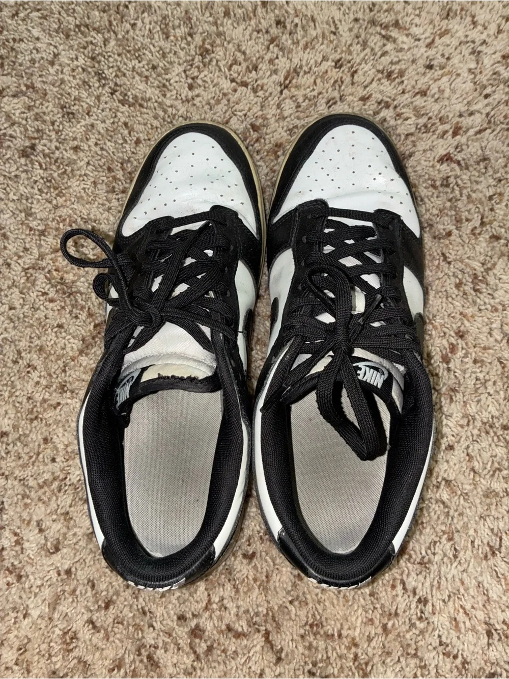 Nike Men’s Panda Dunks Black and White Low-Top Sneaker